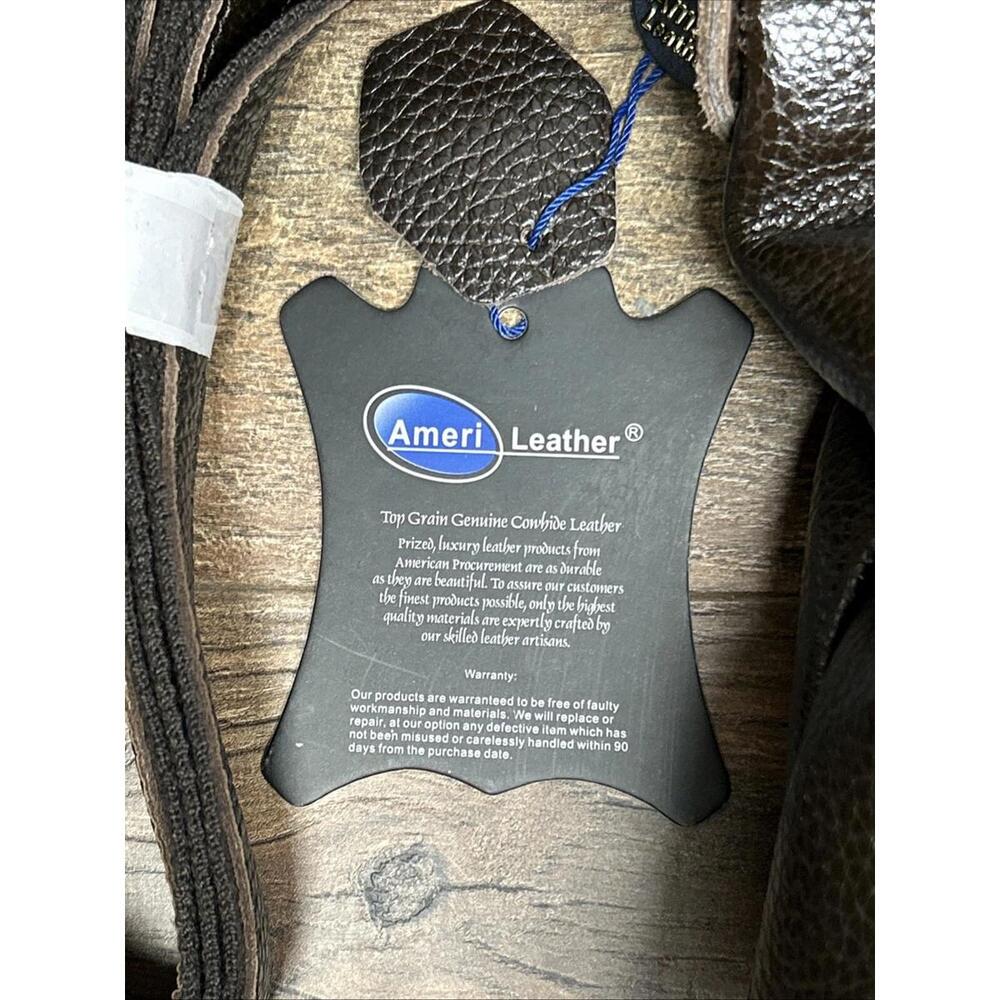 Ameri Leather Purse-Dark Brown-New With Tags-16x1… - image 2